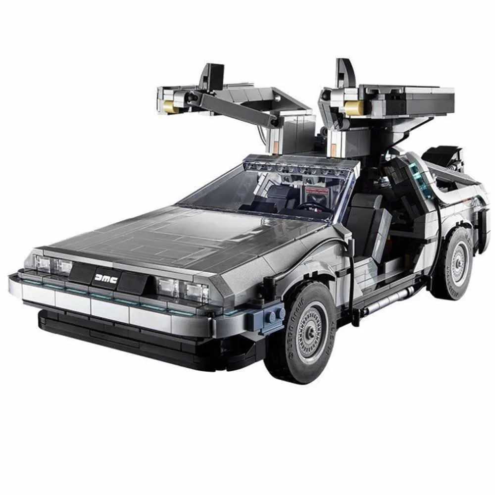 Compatible 10300 Back to the Future Time Machine DeLorean DMC-12 Building Blocks Construction Car Bricks Toys For Children GiftsXJ241203