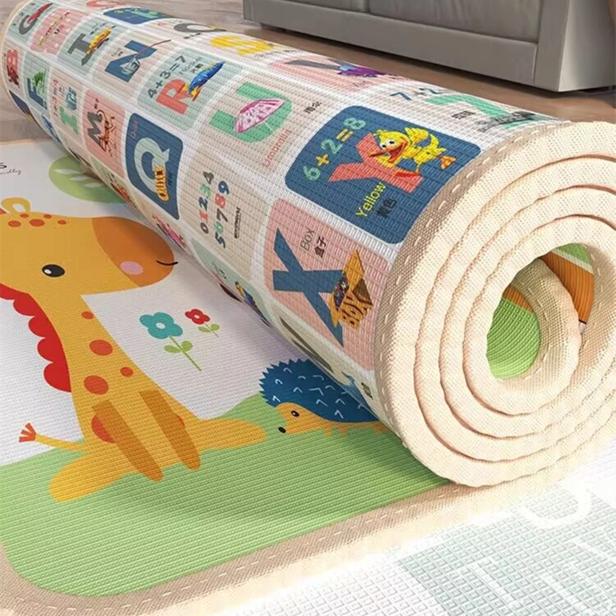 1cm/0.5cm environmentally friendly thick baby crawling game mat folding mat carpet game mat childrens safety carpet gift 241202