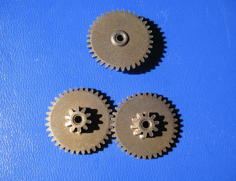 Powder Metallurgy Double Gear for Industrial Use Modulus 0.6/0.5 & 2mm Internal Hole