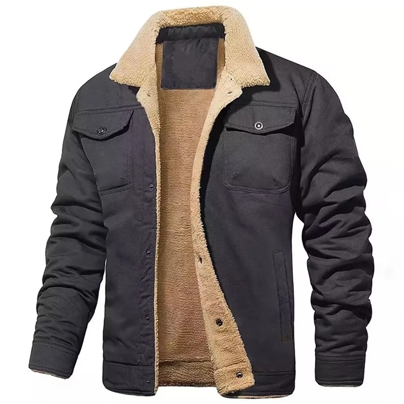 Autumn Mens Jacket High Temperature Resistant Outerwear Long Sleeve Fashionable City Lapel For Casual Scene w241112