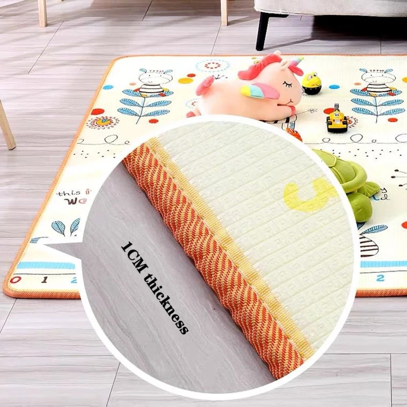 1cm/0.5cm environmentally friendly thick baby crawling game mat folding mat carpet game mat childrens safety carpet gift 241202