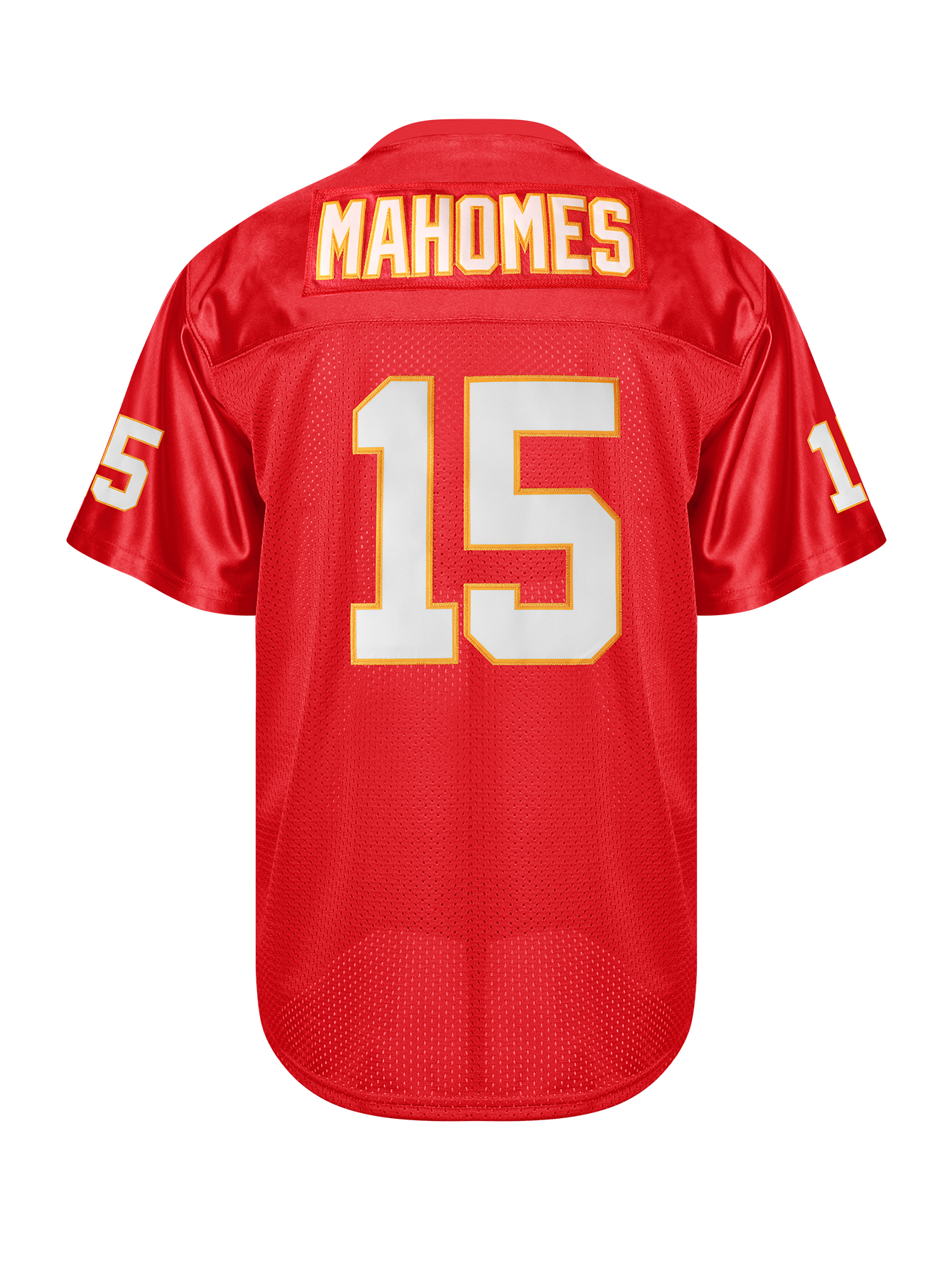 IN STOCK Mens 15 Mahomes Football Jersey Double Stitched Name and Number Fsat Shipping