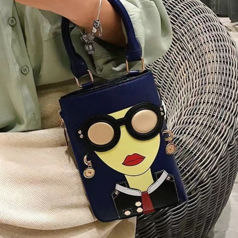 2025 new Crossbody female niche, high-end, fashionable style, handbag, character, trendy brand, parody bag, niche underarm bag zhanyishengli