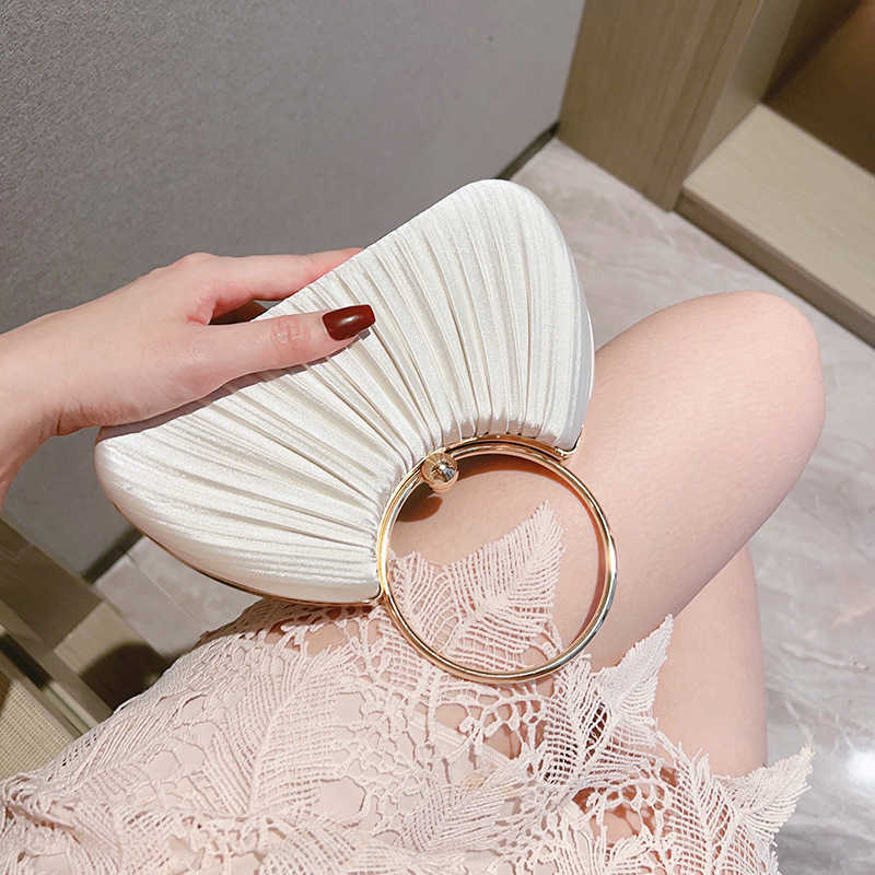 Fashionable Wrinkled Bag for Women 2024 New Circular Handbag, Evening Party Cheongsam Bag, Party Shoulder Crossbody Bag