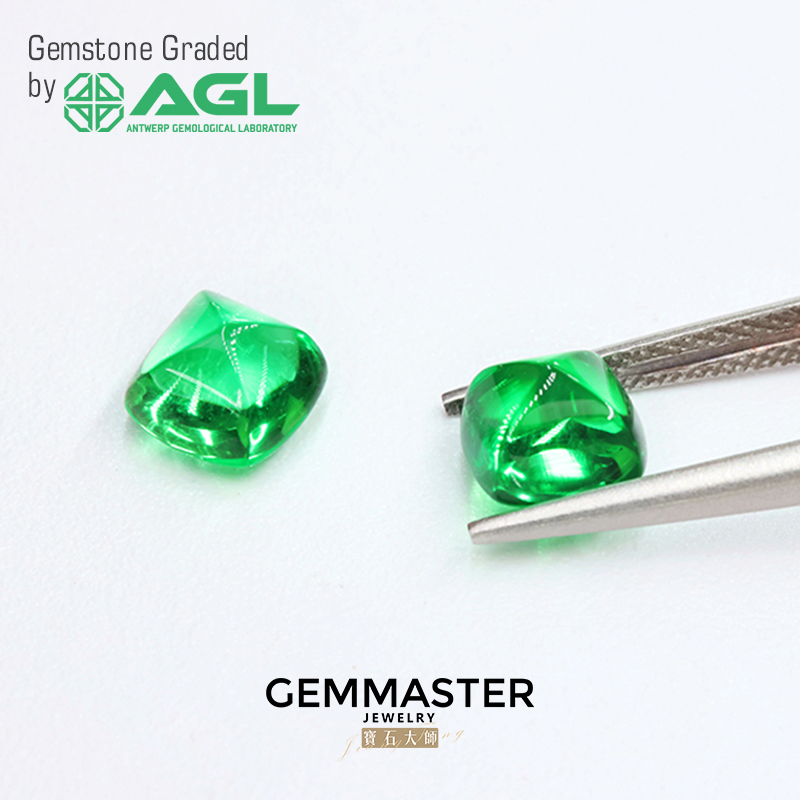 Sugar loaf Cut Emerald With Certificate VVS VS Green Stone 2ct 5ct 8ct Loose Emerald Vivid green Muzo Green Lab Grown Emerald