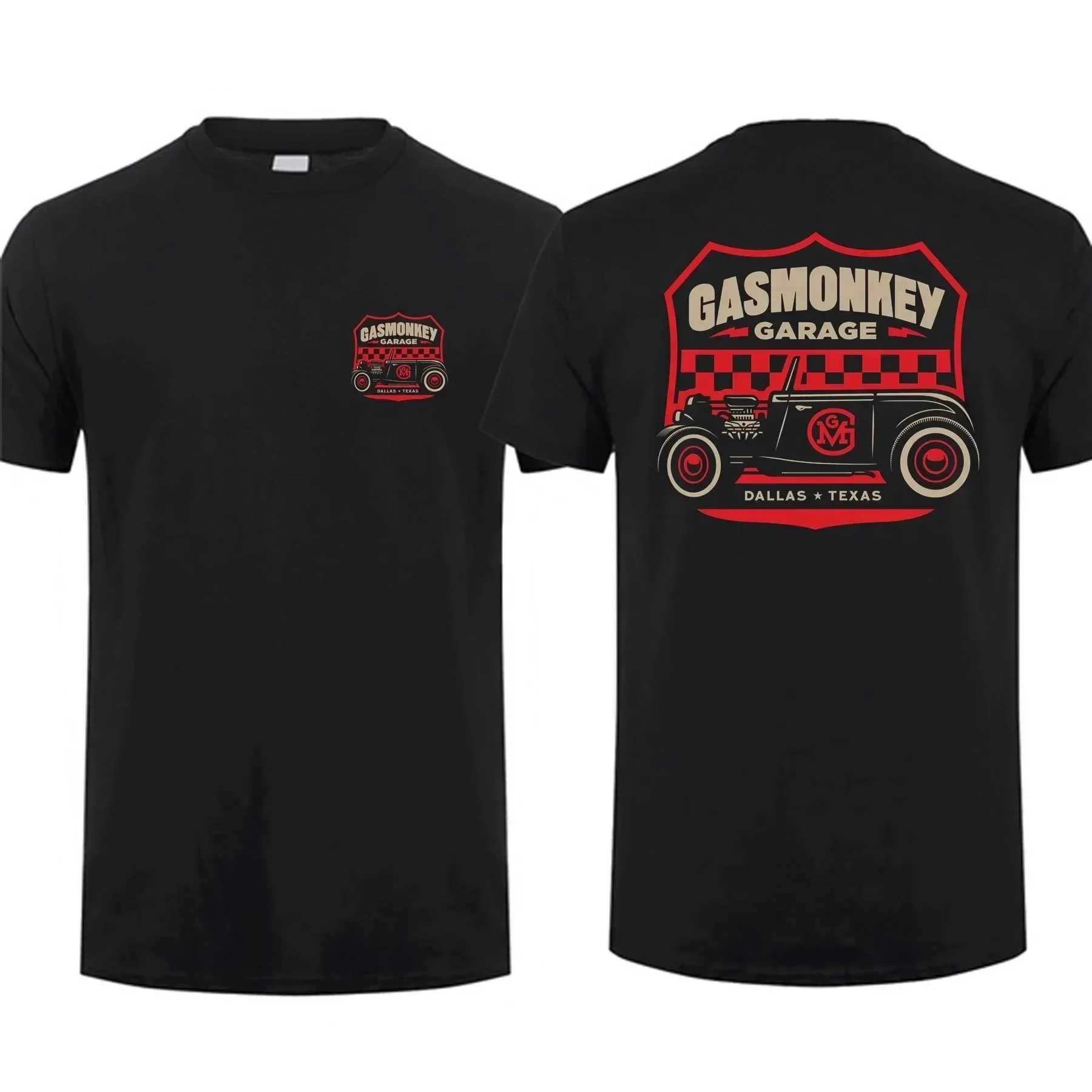 Women's T-Shirt Trending Gas Monkeys Garage Print Short-slv Hot Sale Vintage Fashion Men T Shirt Unique Classic Strtwear Harajuku Cotton Top Y241