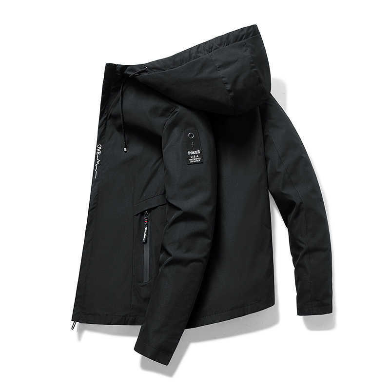 Mens new jacket mens outdoor adventure camping jacket windproof sports hooded zipper jacketW240714568791 3