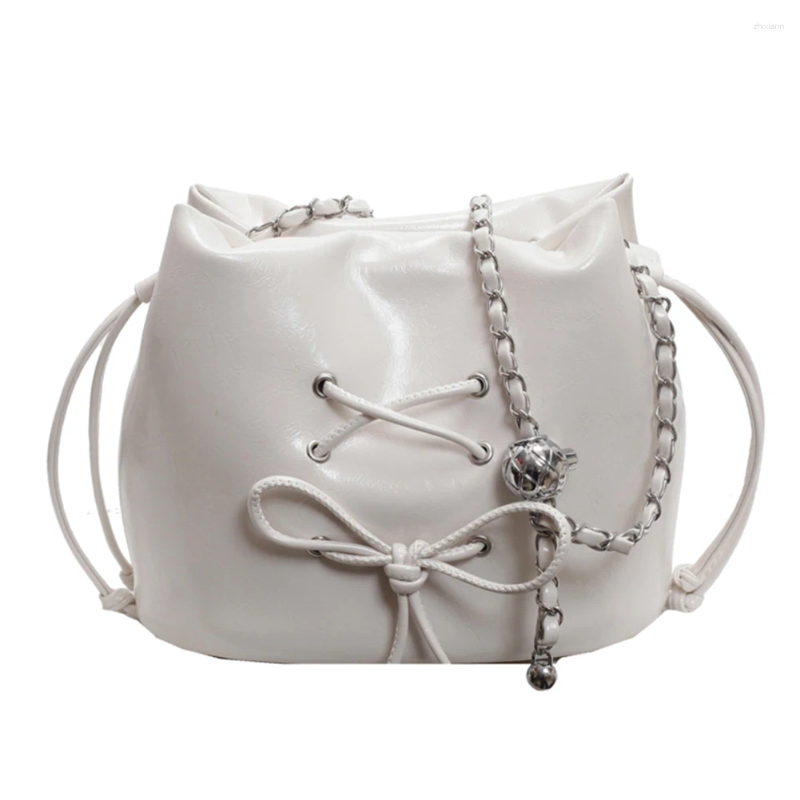 Totes Women Shoulder Bag Solid Color Daily Tote Handbag Adjustable Strap Bucket Crossbody Female Dating zhanyishengli