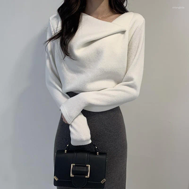 Womens Blouses Double-sided Velvet Shirts Women Long Sleeve Slim Irregular Collar Solid Color Autumn Winter Casual Wram Ladies Tops
