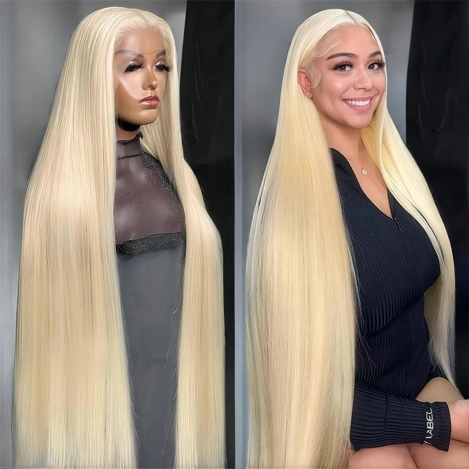 Look Like human hair lace front wigs glueless preplucked Curly Bob wig ash blond deep wave Wig Heat Resistant Fiber Wigs for Beginner Friendly Party C