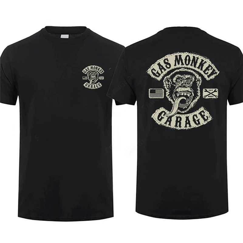Women's T-Shirt Trending Gas Monkeys Garage Print Short-slv Hot Sale Vintage Fashion Men T Shirt Unique Classic Strtwear Harajuku Cotton Top Y241