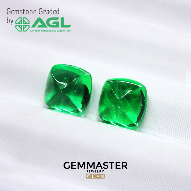 Sugar loaf Cut Emerald With Certificate VVS VS Green Stone 2ct 5ct 8ct Loose Emerald Vivid green Muzo Green Lab Grown Emerald