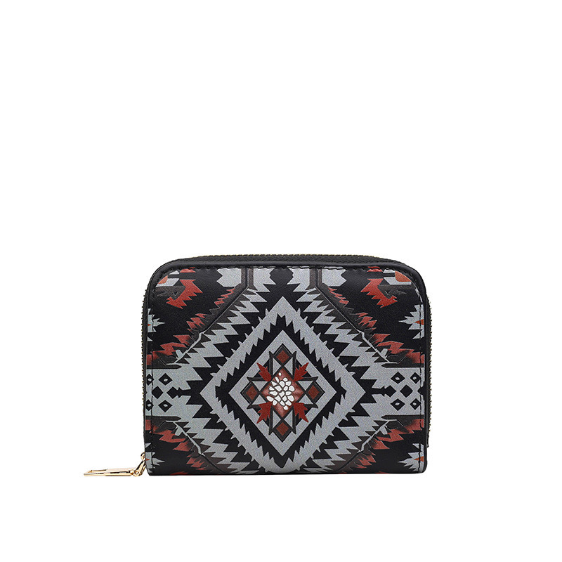 New 2024 Chinese style large capacity zippered handbag, fashionable and trendy wrist New wallet, women's trend