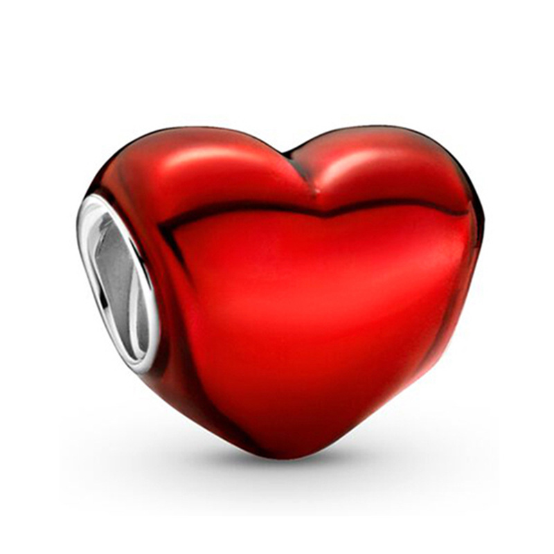 Lucky Red Envelope Shaped Pendant Charms Strawberry Heart Bracelet Bead Classic Design Diy Jewelry High Quality Accessories Wholesale