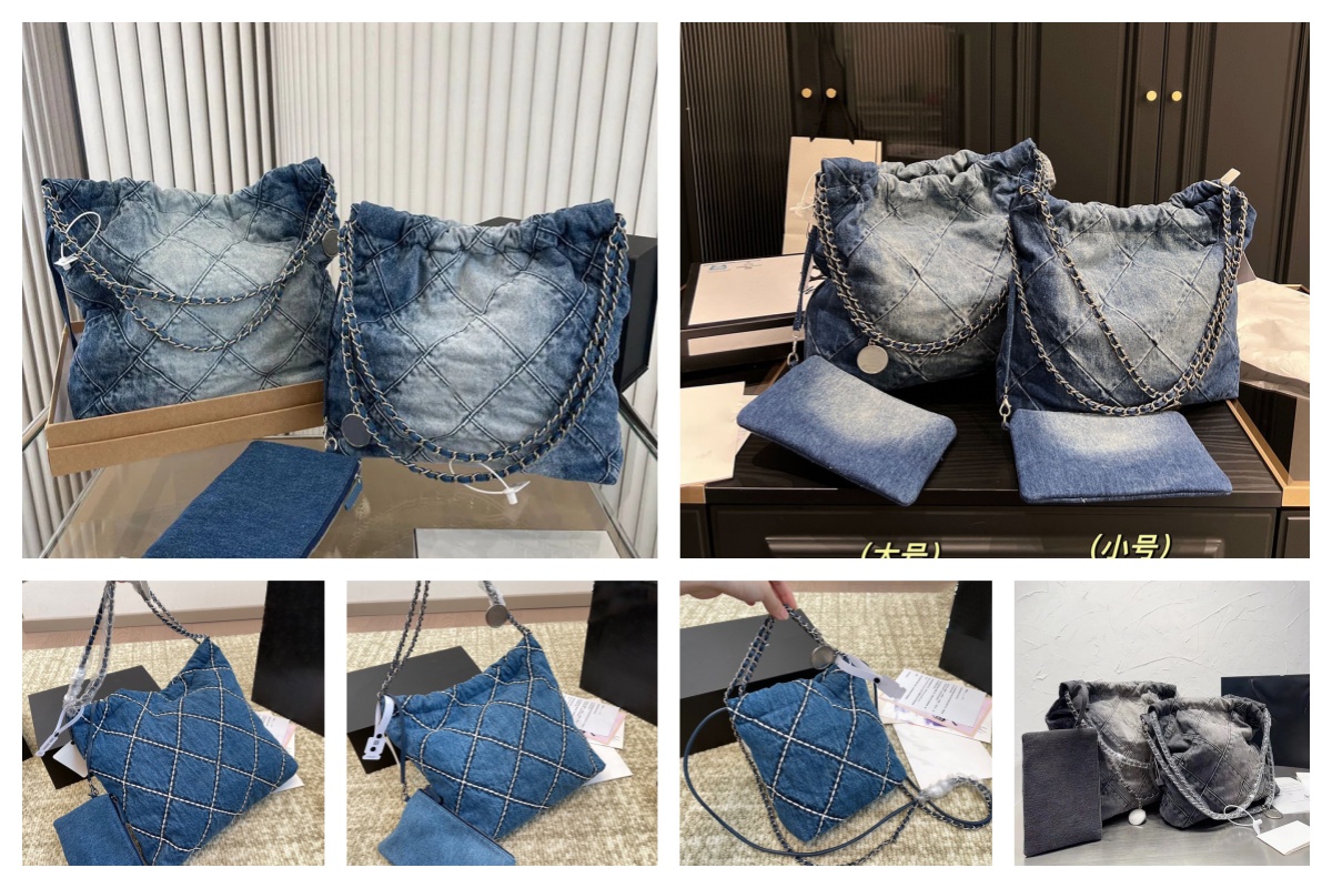 designer bag denim bag mini Classic luxurys tote bag Women's Handbag Crossbody Tote Shoulder Bag Embroidery Print Silver Hardware Bag three Sizes Shopping work purse