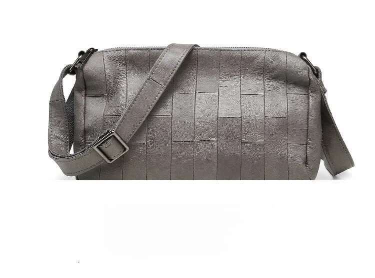 Motingsome Cowhide Women Shoulder Real Natural Leather Hobos Double Compartment Ladies Pouch Messenger Bag New