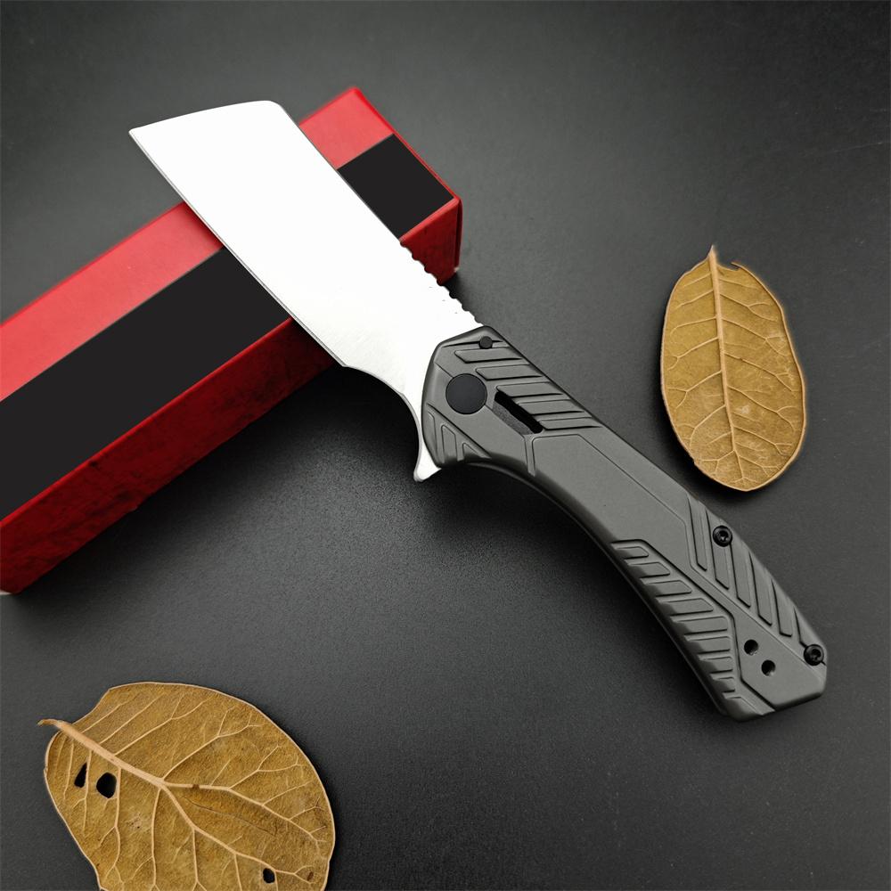 KS 3445 Ball Bearing Tactical Folding Knife D2 Satin Tanto Blade Stainless Steel Handle Outdoor Hunting Hiking Pocket Knife Christmas Gift 3300 15535 1660 3655