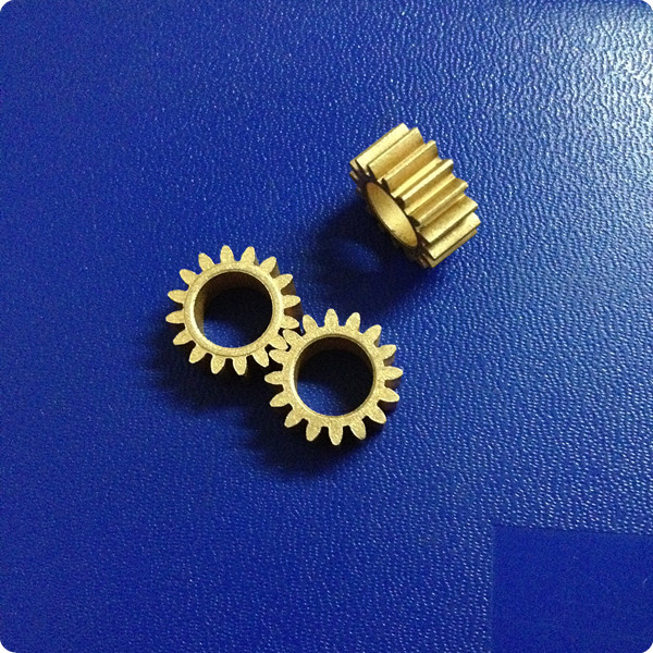 Precision 0.8 Modulus 16-Tooth Brass Gearing - Powder Metallurgy Process, 8.5mm Inside Dimension