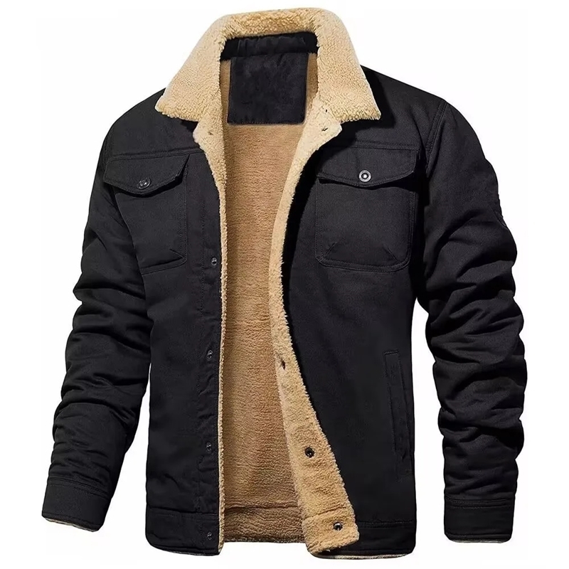 Autumn Mens Jacket High Temperature Resistant Outerwear Long Sleeve Fashionable City Lapel For Casual Scene w241112