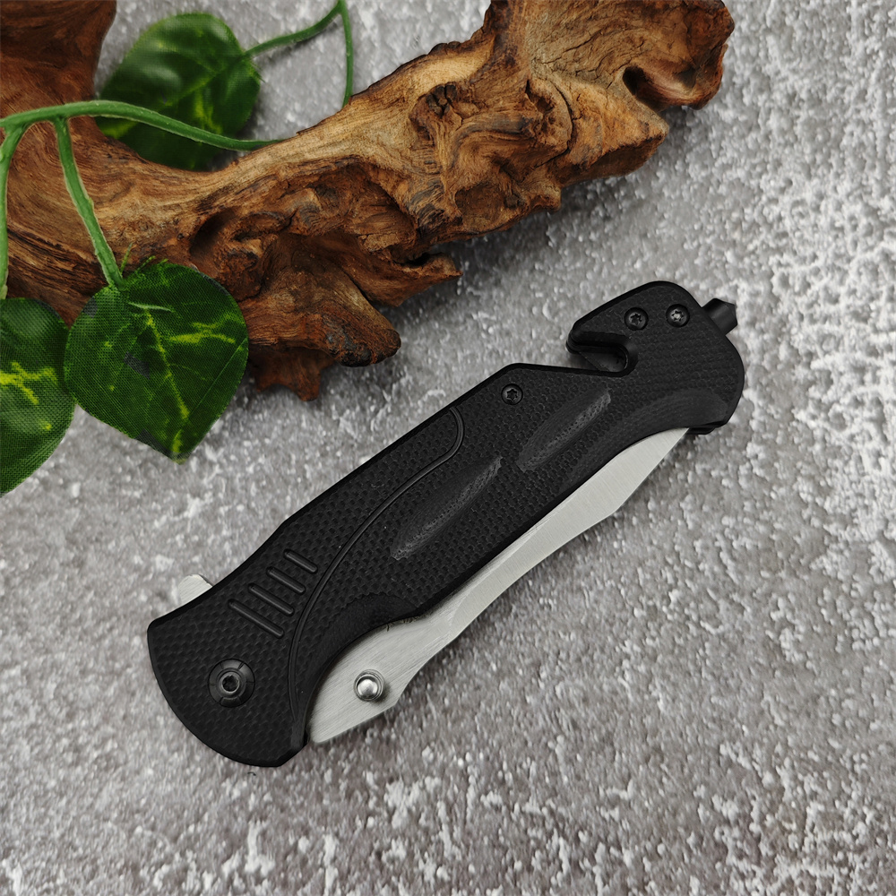 BM DA57 Flipper Folding Knife 440C Blade Black G10 Handle Easy To Carry EDC Pocket Knives Outdoor Tactical Survival Utility Tools Knifes 15535 3300 53