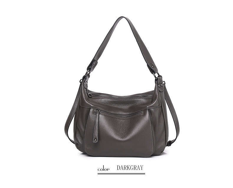 Motingsome Cowhide Satchel Bag For Women Quality Cow Skin Handbag Fashion Lady Crossbody Messenger Bags Saddle Tote