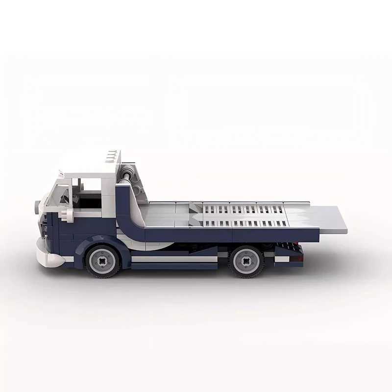 Bricklink Technical Car 10220 Creative VW T1 Mini Scale Tow Truck 6 Stud Vehicles Speed Champions Building Blocks Kid Toys GiftXJ241203