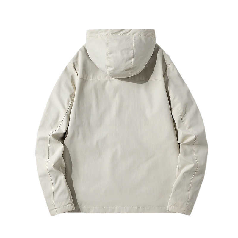 Mens new jacket mens outdoor adventure camping jacket windproof sports hooded zipper jacketW240714568791 3