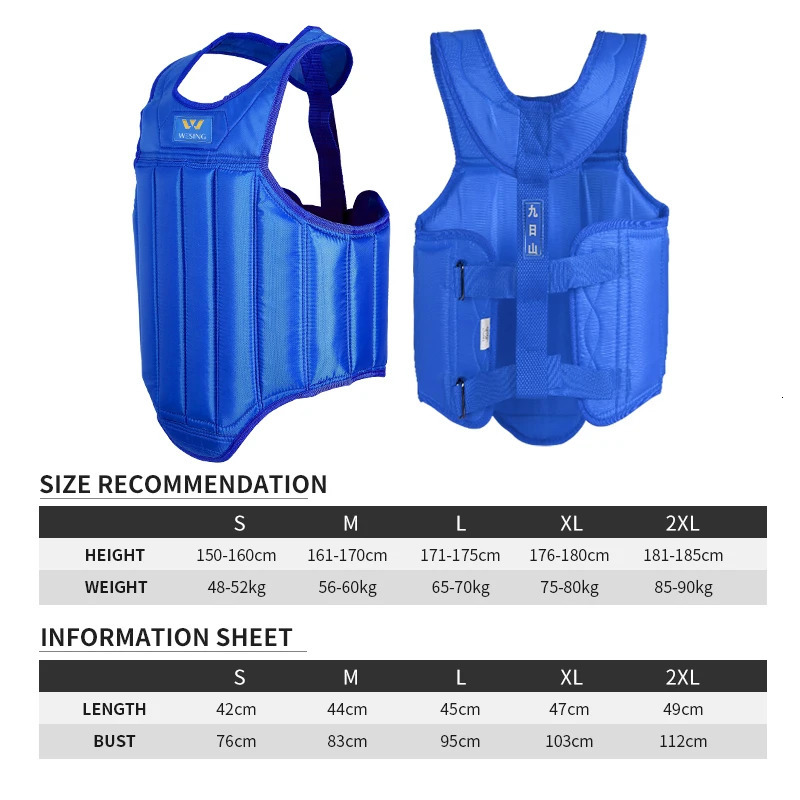Wesing Sanda Martial Arts Chest Guard Boxing Chest Guards MMA Muay Thai Chest Protectors 241202