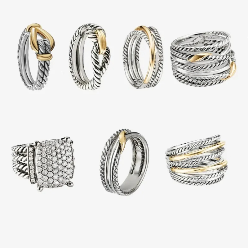 designer ring for women wedding rings men engagement station cable collection davids yurmams yurmans vintage ethnic loop hoop pendant punk jewelry band anniversar