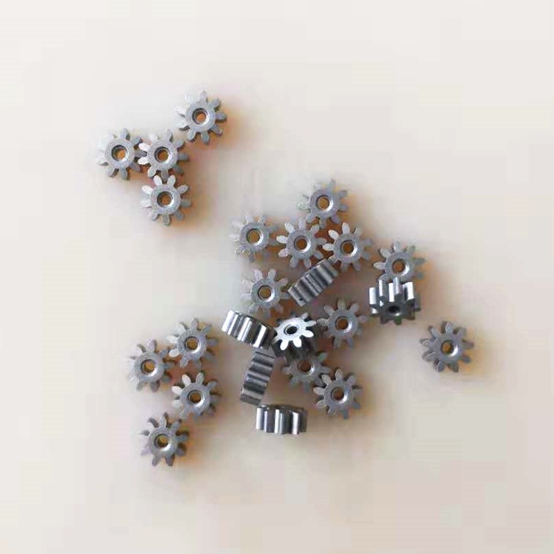 Model Straight Gear - Powder Metallurgy, 0.8 Mod, 9 Teeth, Inner Hole Dia. 2mm, 4mm Thick