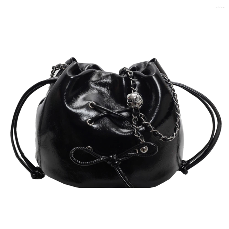 Totes Women Shoulder Bag Solid Color Daily Tote Handbag Adjustable Strap Bucket Crossbody Female Dating zhanyishengli