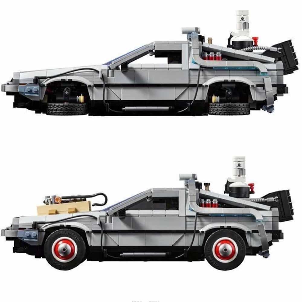 Compatible 10300 Back to the Future Time Machine DeLorean DMC-12 Building Blocks Construction Car Bricks Toys For Children GiftsXJ241203