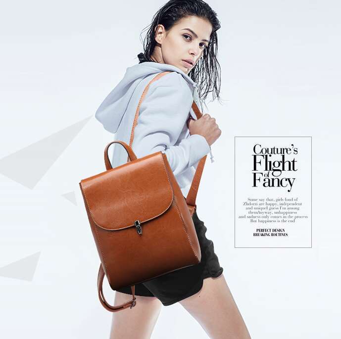 High quality women's backpack, stylish large capacity travel backpack