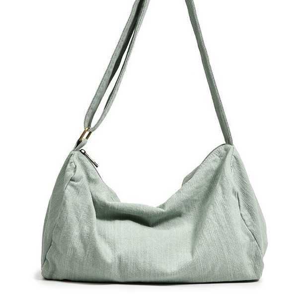 Canvas bag for female college students Simple messenger bag for class Literature messenger bag Large capacity versatile shoulder bag for female 241203