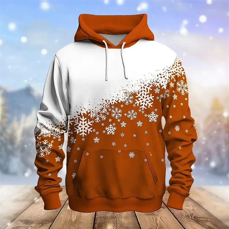 Christmas Snowman 3D Printed Mens Hoodie Fashion Merry Christmas Elk Womens Casual Winter Sweater Y2k Top 241203