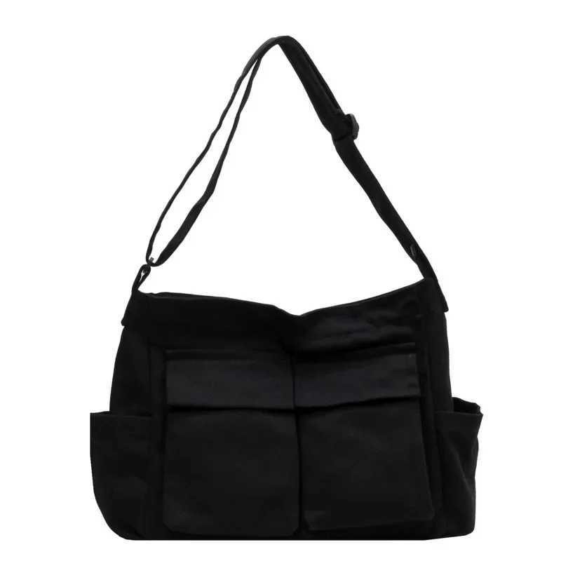 2023 New Fashion Women's Shoulder Bag Large Capacity Crossbody Bag Work Style Canvas Bag High Quality Canvas Bag 241203