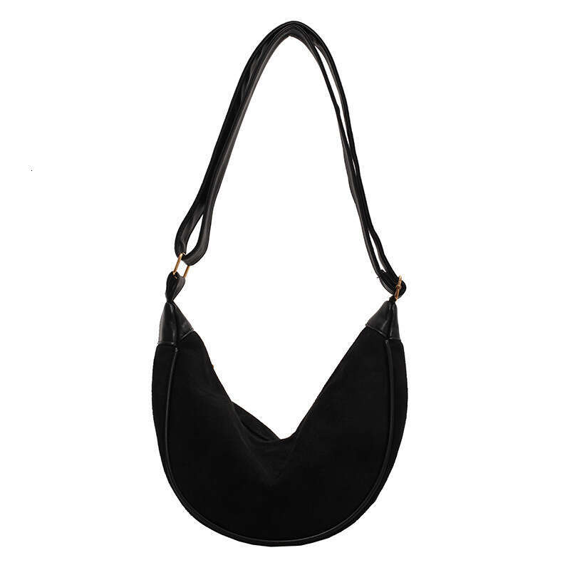 New women's frosted coarse diagonal flip bucket bag, student class shoulder premium crossbody bag