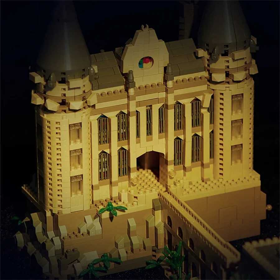 Ci Creative Medieval Magic Castle Series Miniature Brick School Architecture Palace Model Building Blocks Assembly Toys Childrens GiftsXJ250326