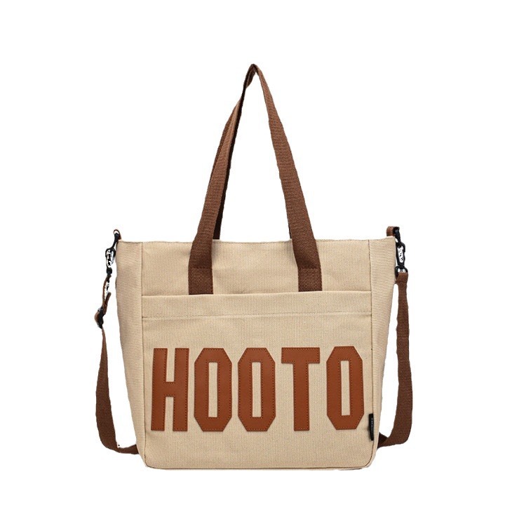 2025 new Letter canvas female students, large capacity crossbody going out, tote for commuting to work, handbag, shoulder bag zhanyishengli