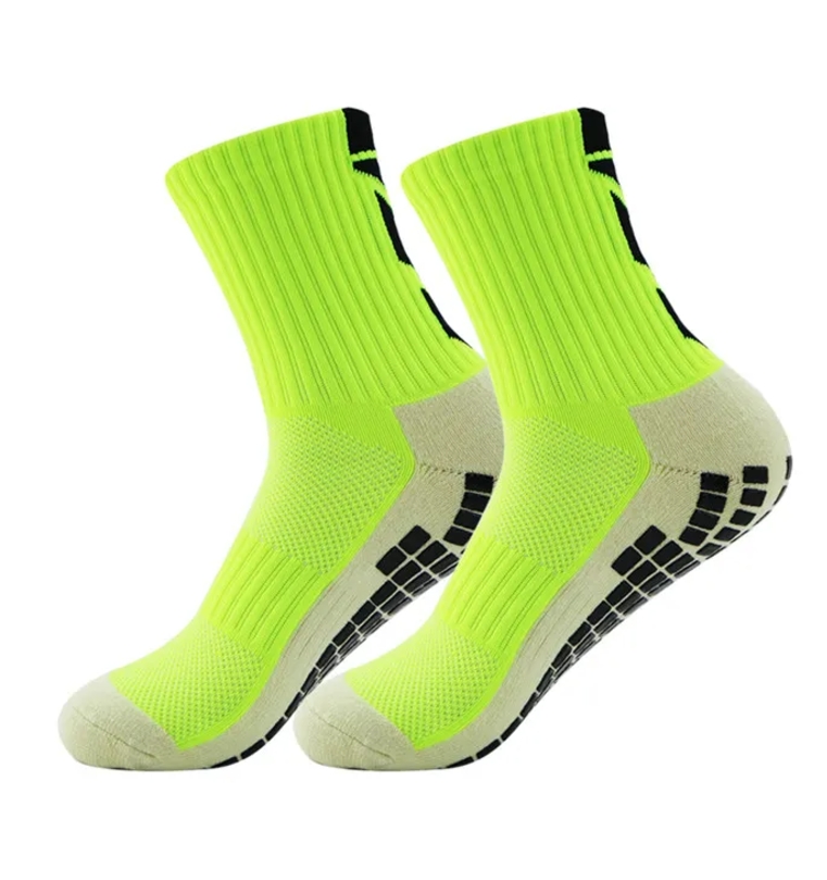 New Men Football and Women Sports Non-slip Silicone Bottom Soccer Basketball Grip Socks GG1203
