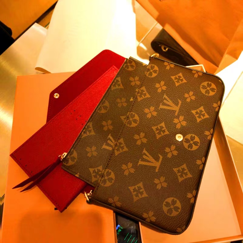 Designer bag handbag 3in1 fashion luxury shoulder bag purse cross body purse message bags wallet Multi FELICIE POCHETTE on chain M61276 bags for women013