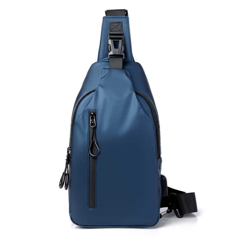 New Outdoor Large Capacity Crossbody Bag, Men's Chest Bag, Fashionable, Simple, Atmospheric, Trendy Shoulder Bag 241204