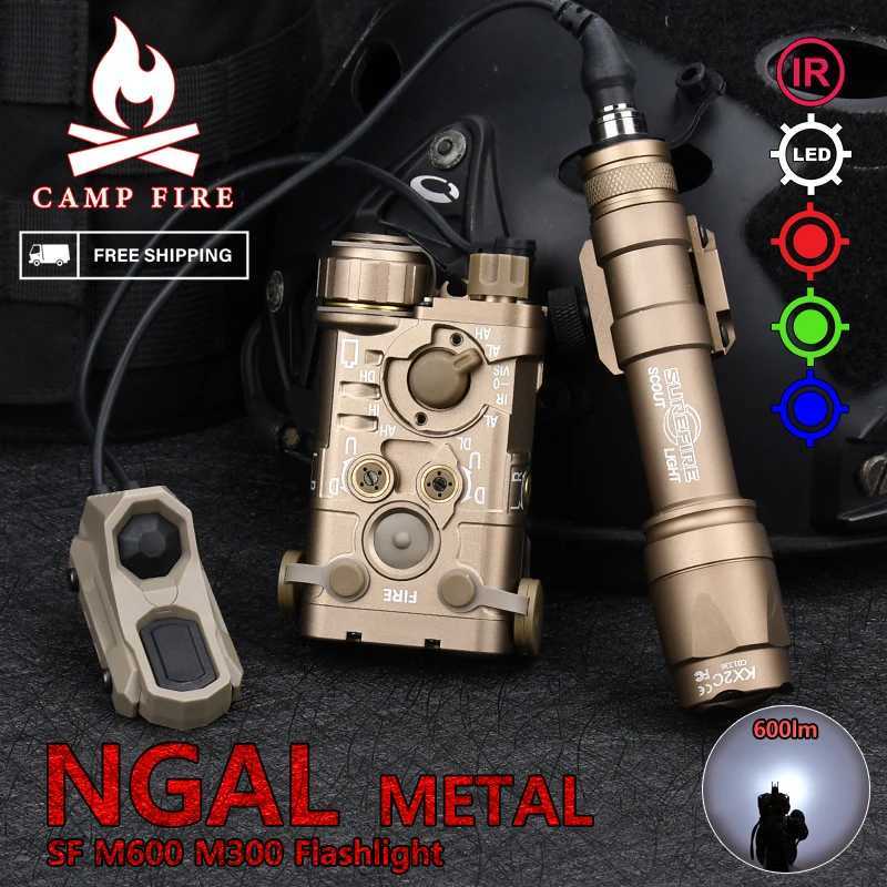 WADSN Surefir Metal NGAL Red Green Blue Laser Infrared Dot White Flashlight M300 M600 Flashlight Hunting Light Airgun AccessoriesW241204