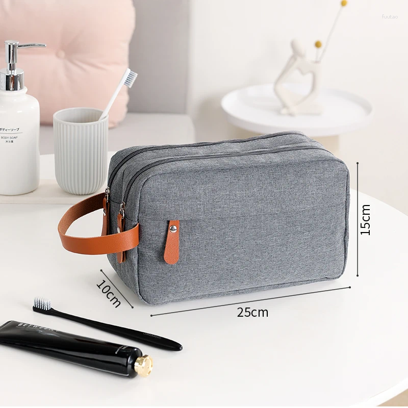 Waterproof Hanging Toiletry hot Bag for Men - Durable Canvas Travel Wash Organizer