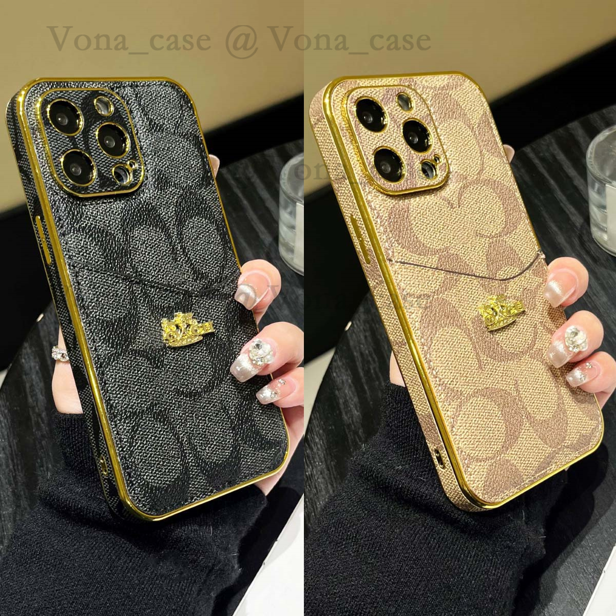 Designer Phone Case iPhone 16 Pro Max Case Wallet, 16 Plus 15 14 13 12 Pro Luxury iPhone Case with Rope Card Holder Shockproof Ultra Slim for Men Women Protective Cover