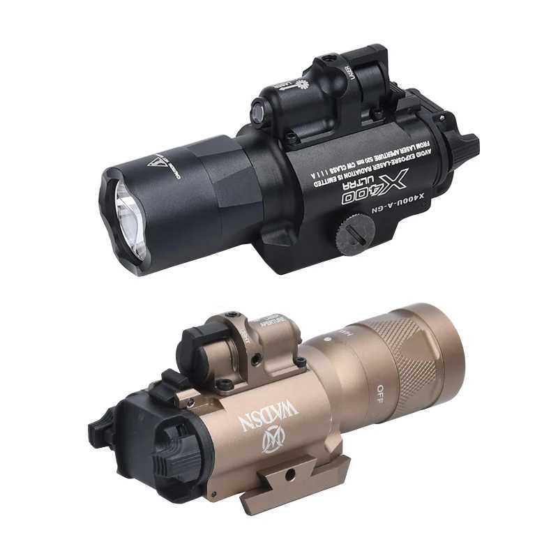 WADSN X400 Series Hanging Laser Flashlight LED Strobe For Tactical Airsoft Scout Weapon Pistol Gun Hunting Light X400V X400UW241227
