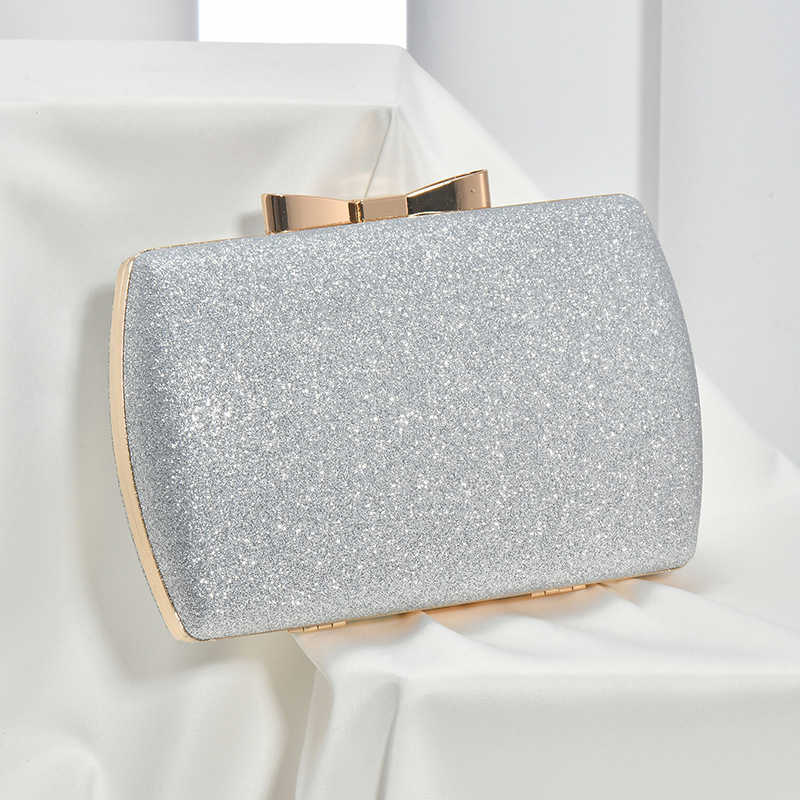 Simple Bow, Shiny Handbag, Party Handbag, Street Photography, Wedding Banquet Bag, Exquisite Trendy Bag 241204