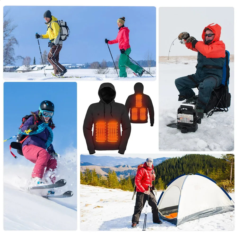 Mens USB Hoodie Mens Retro Jacket 5 Zone Long Sleeve Street Clothing Loose Coat Harajuku Sweatshirt 241203