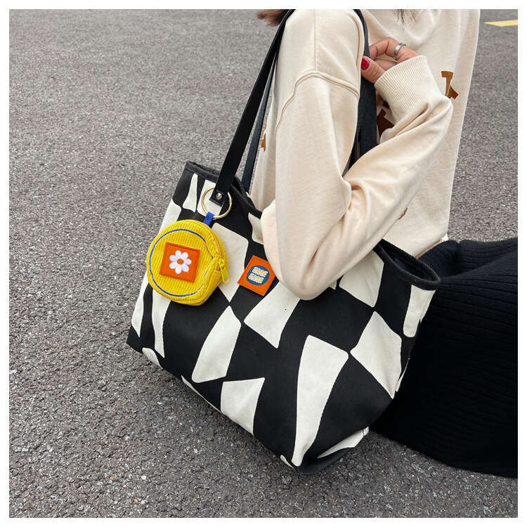 Autumn and Winter Full Edition Large Capacity Canvas Student Backpack Multi Color Shoulder Bag