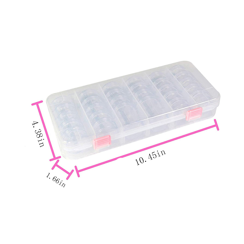 Multifunctional Storage Box Rice Beads Earrings Necklace Ring Jewelry Pills Transparent Storage Box